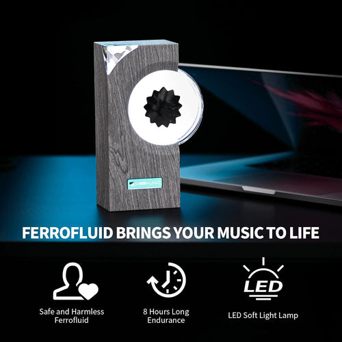 Dancing Ferrofluid Music Visualizer Lamp, Mysterious Liquid Creature Office Decor, Non-Speaker Stress Relief Fidget Toy, Type-C Charging 8H Play Time, Office Relaxing & Gift for Teens