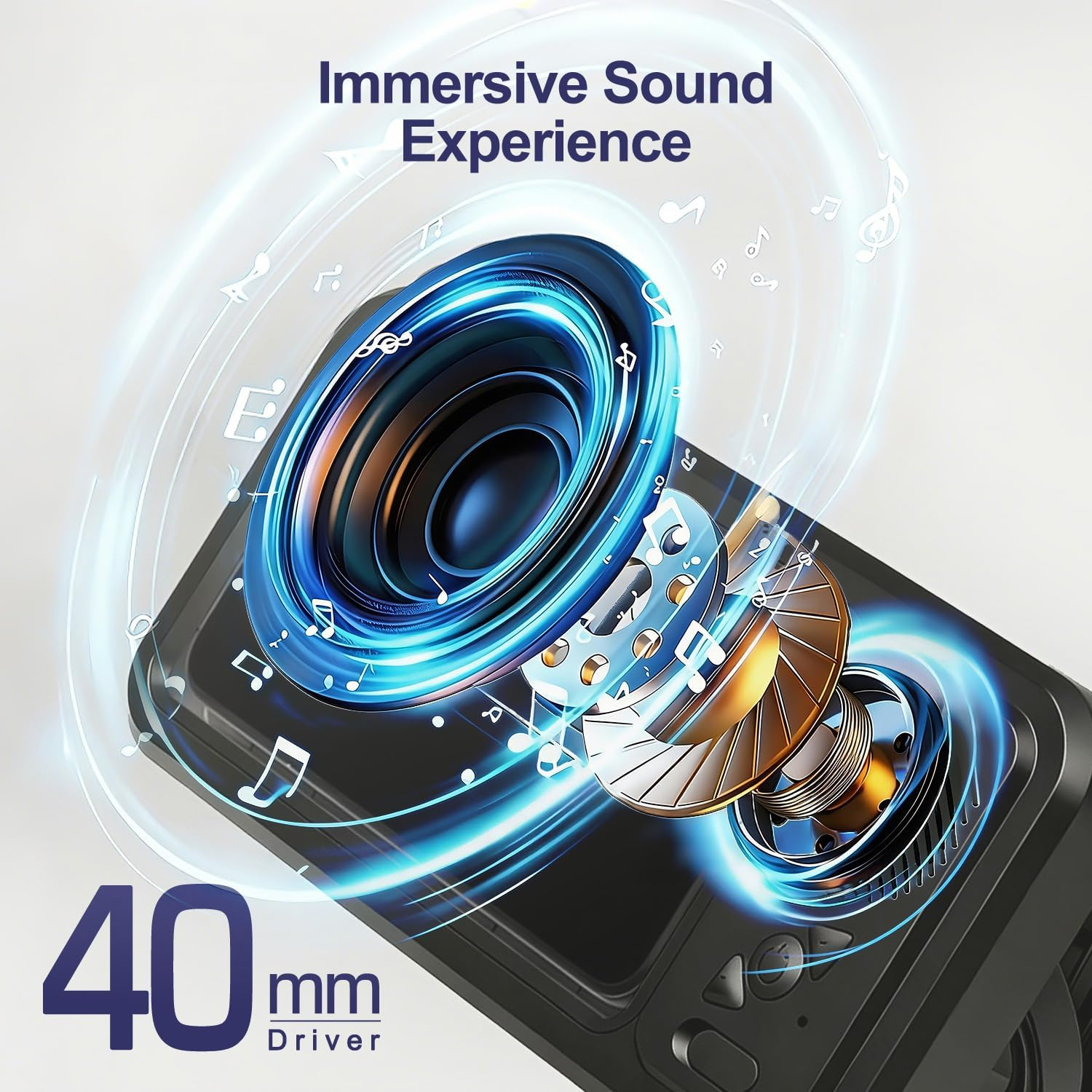 BYS AquaView™ Shower Phone Holder with Bluetooth Speaker